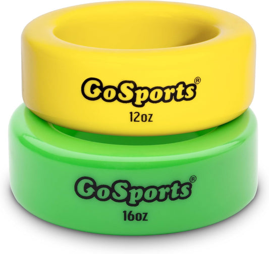 Baseball and Softball Bat Weights - 2 Pack Baseball Donuts - 16 Oz & 12 Oz