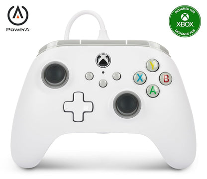 Wired Controller for Xbox Series X|S - White, Gamepad, Wired Video Game Controller, Gaming Controller, Works with Xbox One
