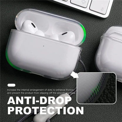 Clear Soft TPU Earphone Case with Lanyard Strap for Airpods Pro 2 3 2Nd Generation Air Pods 4 3 1 3Rd 2024 Gen Cover Accessories