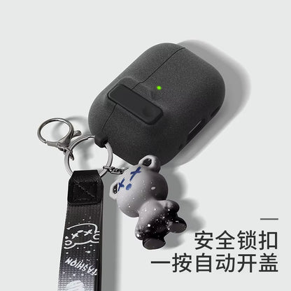 Protective Case for Airpods 4 Cover Luxury Earphone Cover Case for Apple Airpodspro 2 3 1/2 Air Pods Pro Shockproof with Hook﻿