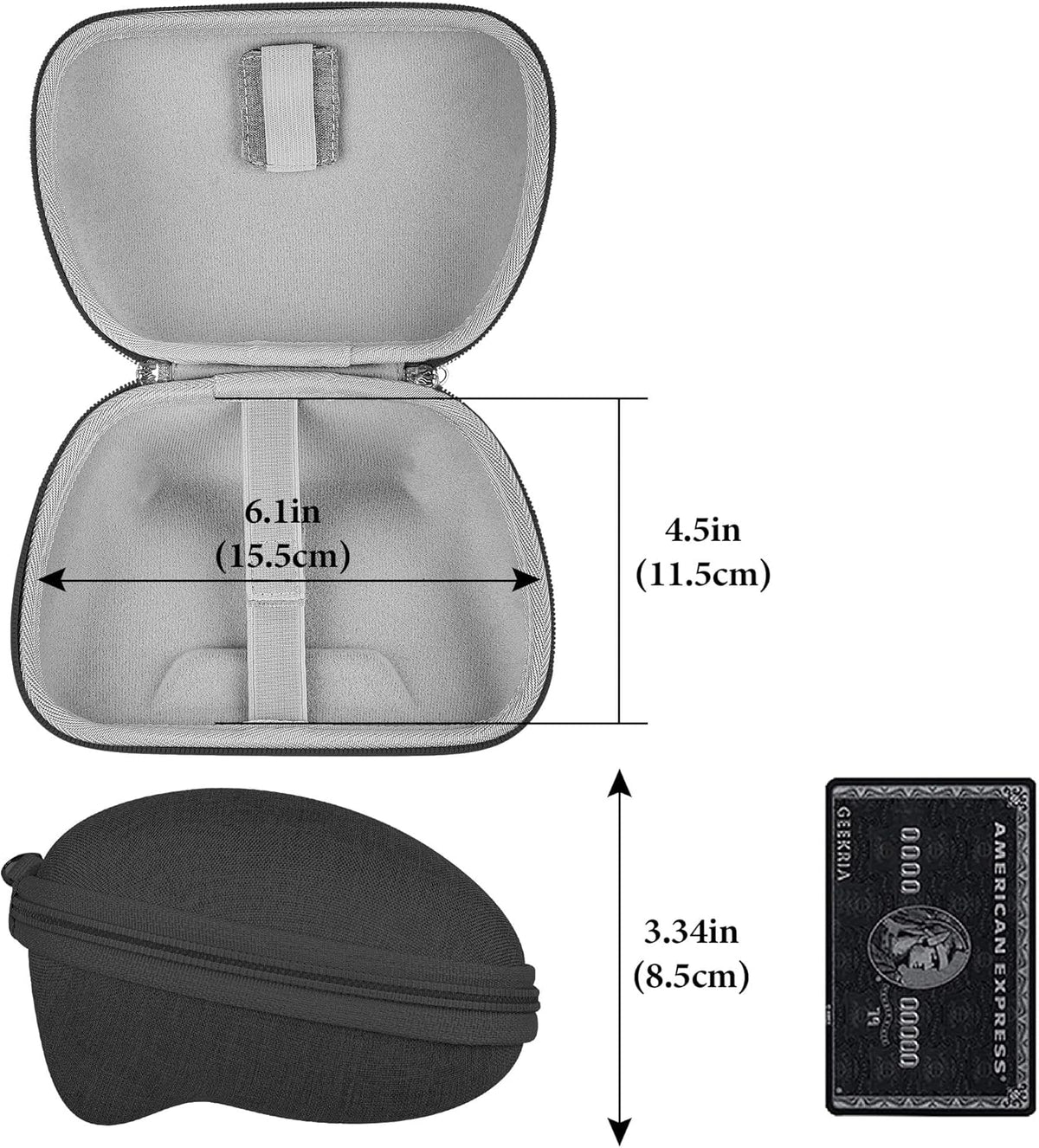 Shield Case Compatible with Steam Controller, Razer Wolverine V3 Pro, Hard Shell Travel Carrying Storage Bag with Internal Mesh Pocket for Charging Cable (Dark Gray)