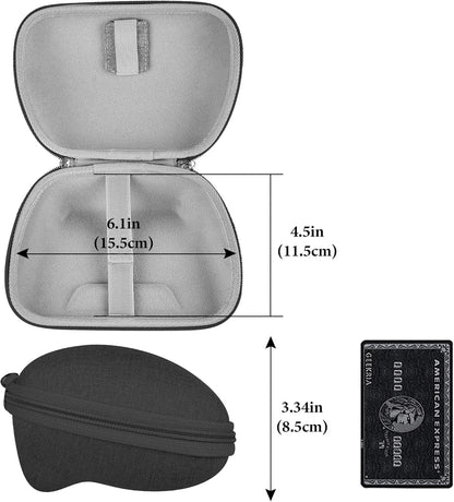 Shield Case Compatible with Steam Controller, Razer Wolverine V3 Pro, Hard Shell Travel Carrying Storage Bag with Internal Mesh Pocket for Charging Cable (Dark Gray)