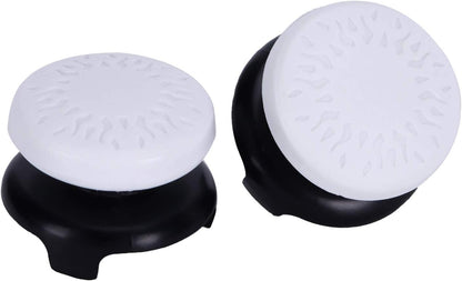 2Pcs Thumbstick Extender for 3D Texture Thumb Grip Stick Joystick Thumbstick for Controller (White)