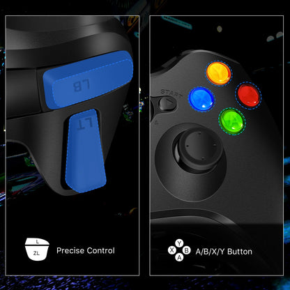 LUXMO Wired Xbox 360 Controller Gamepad Joystick Compatible with Xbox 360 /PC/ Windows 7 8 10