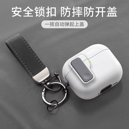 Protective Case for Airpods 4 Cover Luxury Earphone Cover Case for Apple Airpodspro 2 3 1/2 Air Pods Pro Shockproof with Hook﻿