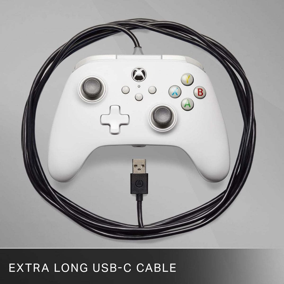 Wired Controller for Xbox Series X|S - White, Gamepad, Wired Video Game Controller, Gaming Controller, Works with Xbox One