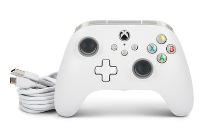 Wired Controller for Xbox Series X|S - White, Gamepad, Wired Video Game Controller, Gaming Controller, Works with Xbox One