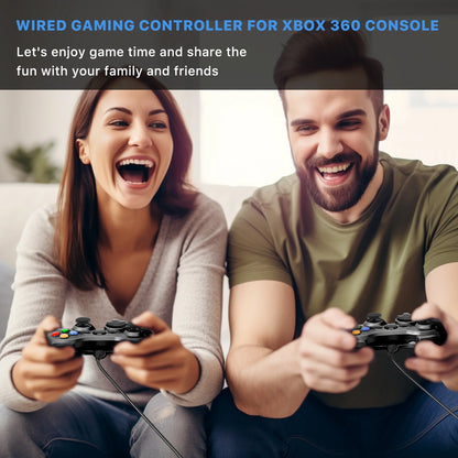 LUXMO Wired Xbox 360 Controller Gamepad Joystick Compatible with Xbox 360 /PC/ Windows 7 8 10