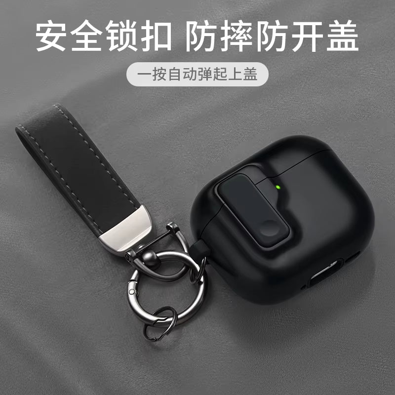 Protective Case for Airpods 4 Cover Luxury Earphone Cover Case for Apple Airpodspro 2 3 1/2 Air Pods Pro Shockproof with Hook﻿