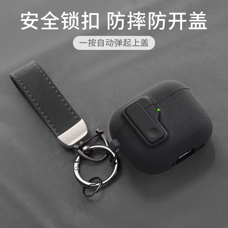 Protective Case for Airpods 4 Cover Luxury Earphone Cover Case for Apple Airpodspro 2 3 1/2 Air Pods Pro Shockproof with Hook﻿