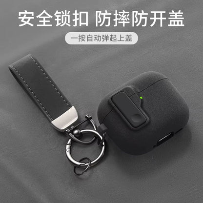 Protective Case for Airpods 4 Cover Luxury Earphone Cover Case for Apple Airpodspro 2 3 1/2 Air Pods Pro Shockproof with Hook﻿