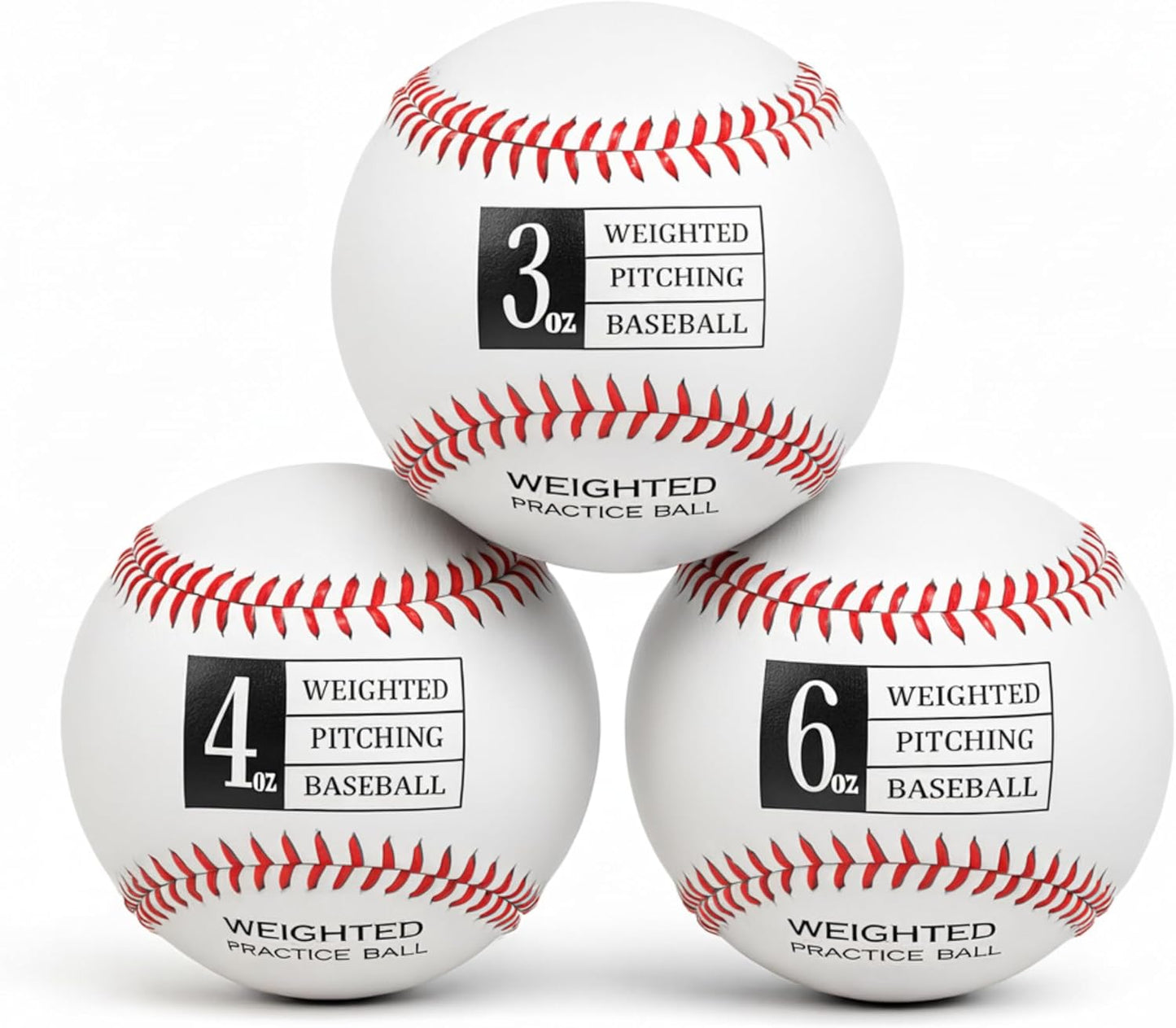 Weighted Baseballs for Pitching & Throwing Training - Velocity Building Balls for Hitting Practice & Strength Development - Youth to Pro