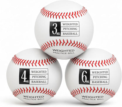 Weighted Baseballs for Pitching & Throwing Training - Velocity Building Balls for Hitting Practice & Strength Development - Youth to Pro