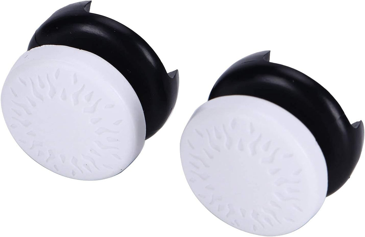 2Pcs Thumbstick Extender for 3D Texture Thumb Grip Stick Joystick Thumbstick for Controller (White)