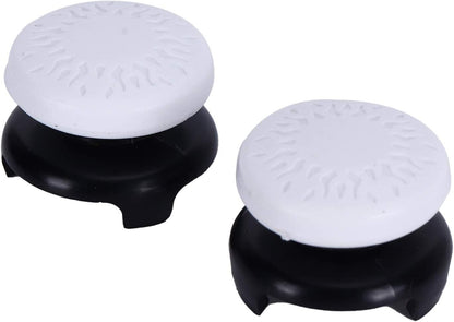 2Pcs Thumbstick Extender for 3D Texture Thumb Grip Stick Joystick Thumbstick for Controller (White)
