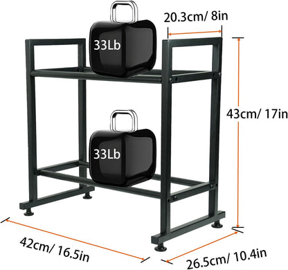 3D Printer Filament Storage Rack,2-Tier Desktop Metal Spool Holder | Organizer for PLA/ABS/TPU, Fits 12 Rolls for 3D Printing Workstation, Office,Workshop