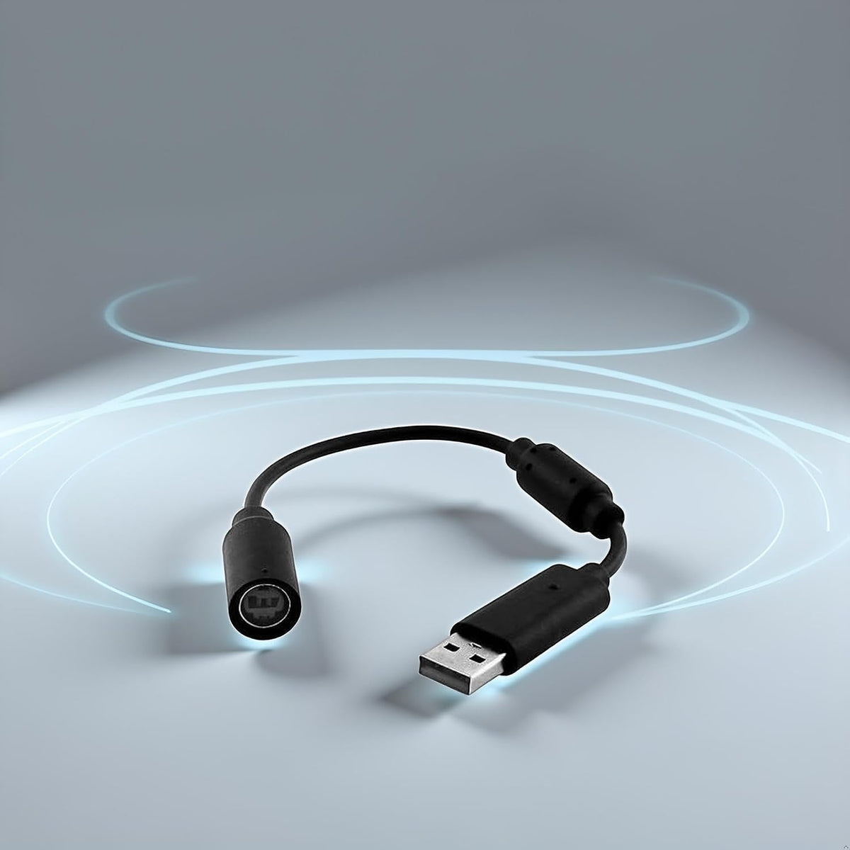 Black Audio USB Breakaway PC Cable Cord Adapter Converter for Xbox 360 Controller Rocksmith Real Tone Cable